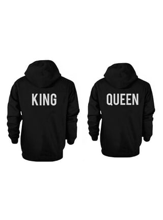 Hoodie King oder Queen Anchor, grau