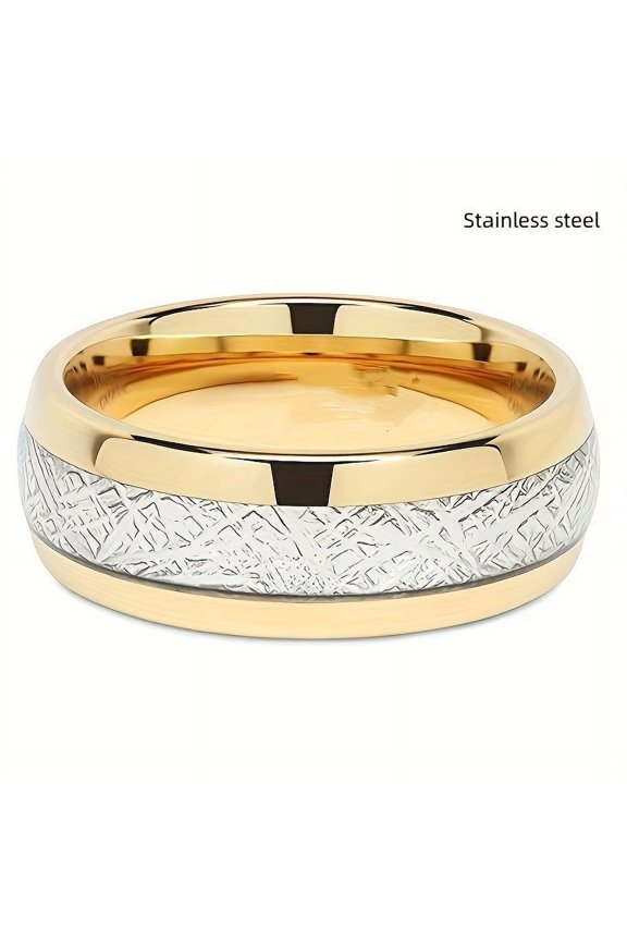 Matching Couple Rings for Him and Her Stainless Steel Electroplated Alloy Fashion Jewelry Gang Drill Design Anniversary