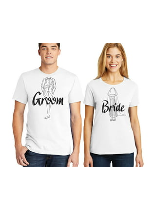 Matching Couple Bride and Groom Football Jerseys