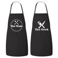 thumbnail image 1 of Matching Couples Aprons Set, The Muse & The Cook Aprons Set, Mr and Mrs Aprons, Couples Apron Set, Wedding Gift, Newlywed, Anniversary, 1 of 3