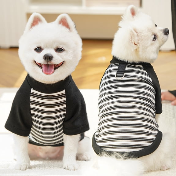 Matching Dog and Owner Clothes | Dog and Owner Matching Clothes | Black Stripe Xl Pet Shirt for Large Dogs | Pet Dog Supplies (1 Piece)
