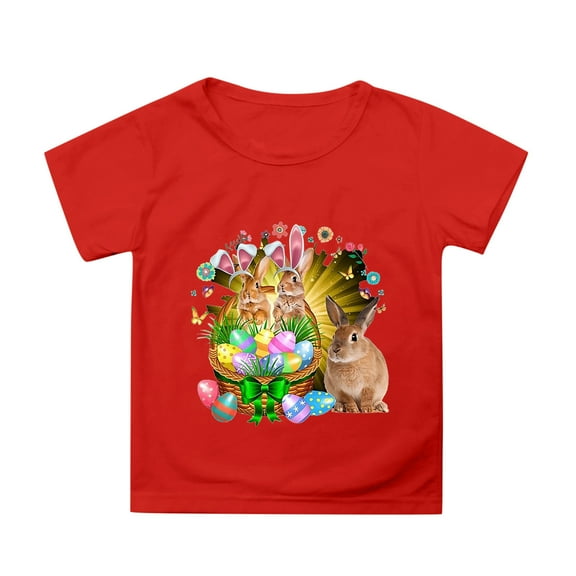 Matching Easter Outfits for Siblings Vintage Comfortable Blue Carrot Easter Story Tshirt 2026 Boys Happy Easter Funny Short Sleeve Tee Tops