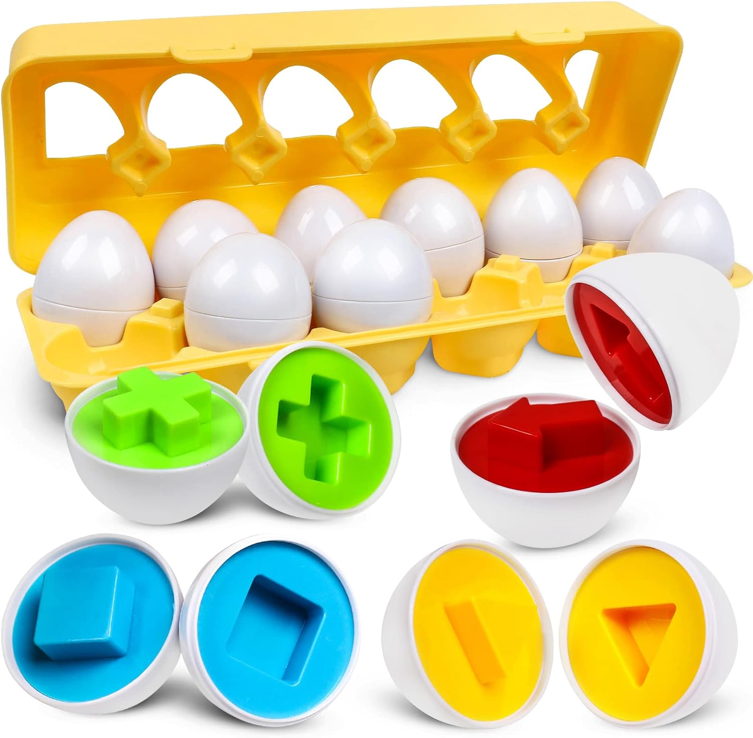 Matching Eggs Color Shape Recoginition Sorter Puzzle Travel Bingo Game