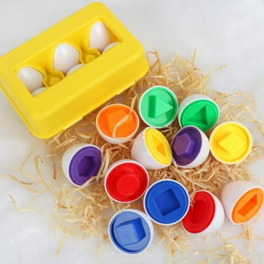 Matching Eggs Color Sorting Toys for Toddlers - Educational Toy Shapes Puzzles for 18 Months, 2, 3 Year olds Boys, Girls