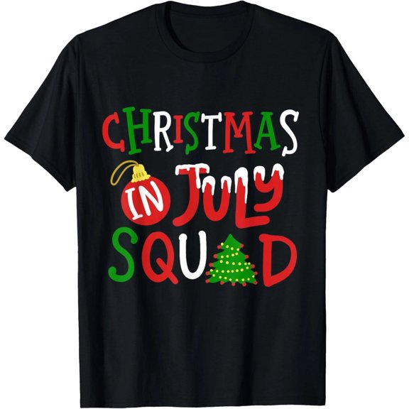 Matching Family Christmas In July Squad Shirt