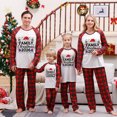 thumbnail image 1 of Matching Family Christmas Pajamas, We Are Family Christmas 2026 Raglan Top And Plaid Pants, Soft Loungewear for Christmas Eve, Cozy Sleepwear for Xmas Morning, Matching Pjs for Photos, 1 of 5