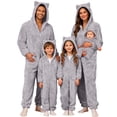 thumbnail image 1 of Matching Family Christmas Pajamas Romper Cute Long Sleeve Cat Hooded Jumpsuit Xmas Pajamas for Family, 1 of 5