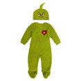 thumbnail image 1 of Matching Family Christmas Pajamas, Grinch Union Suit - 3T, 1 of 1
