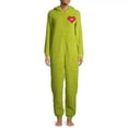 thumbnail image 1 of Matching Family Christmas Pajamas, Grinch Union Suit - Womens, Small, 1 of 1