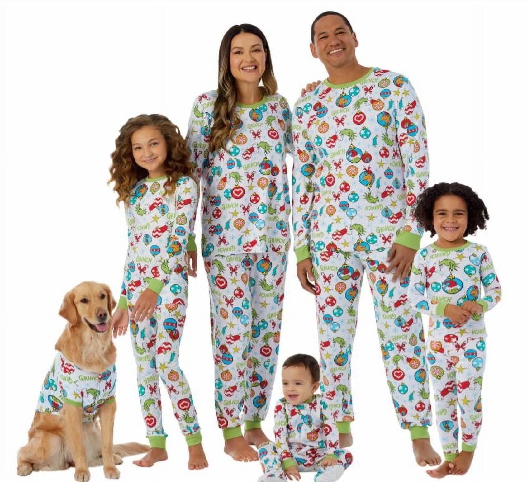 Matching Family Christmas Pajamas Kids Grinch 2-Piece Pajama Set