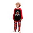 thumbnail image 1 of Matching Family Christmas Pajamas Plaid Long Pants Tops Vacation Pjs Sets Sleepwear Couple, 1 of 6