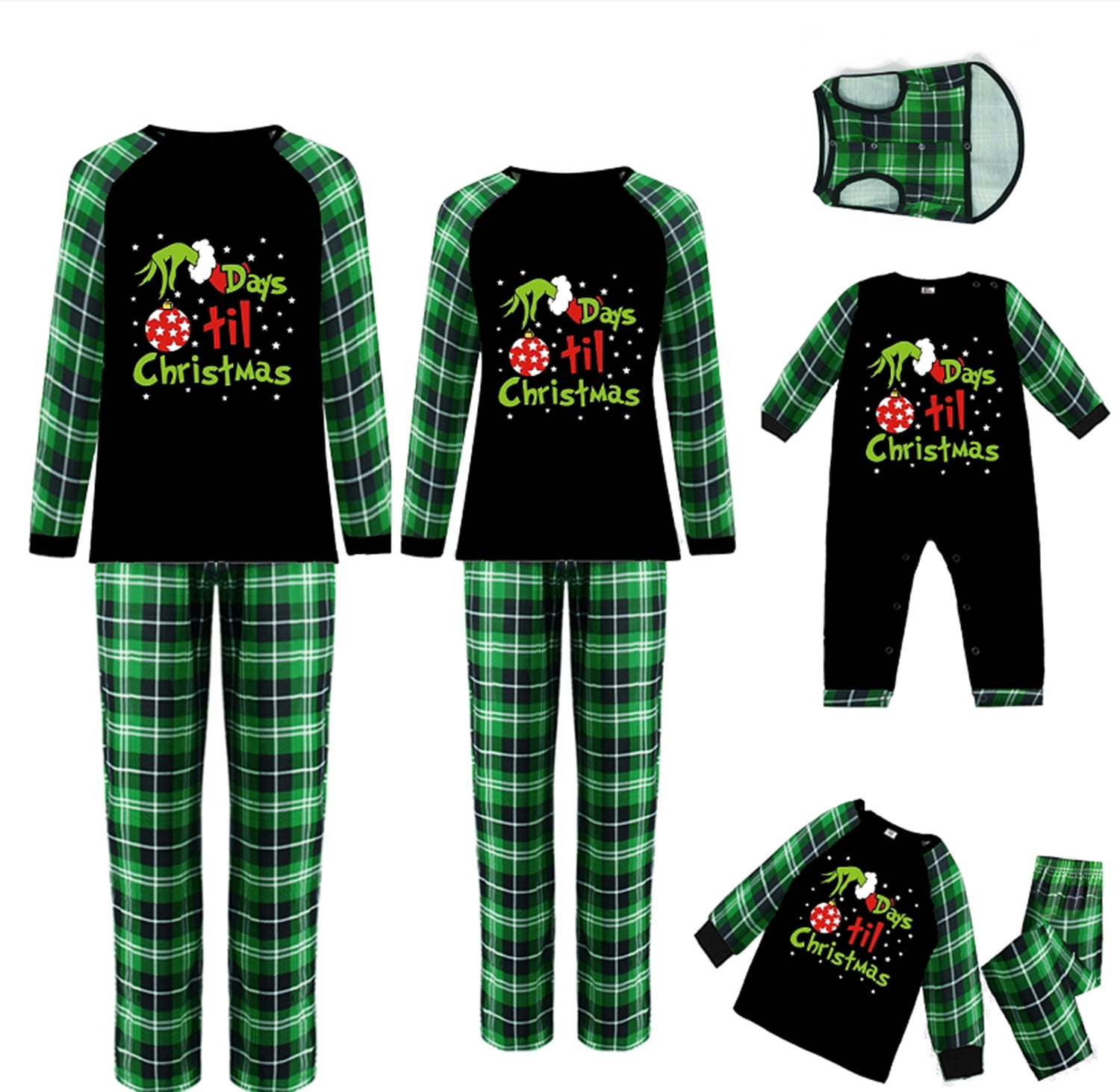 Matching Family Christmas Pajamas Set Boys Girls Holiday Pjs for Women