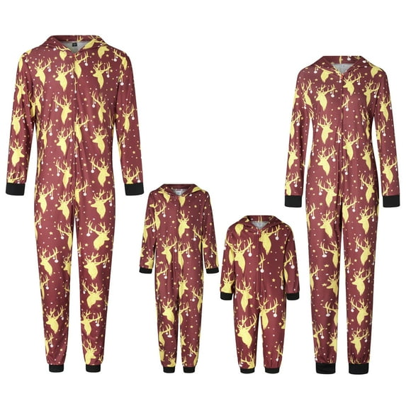 Matching Family Christmas Pajamas Set Soft Holiday Clothes Sleepwear