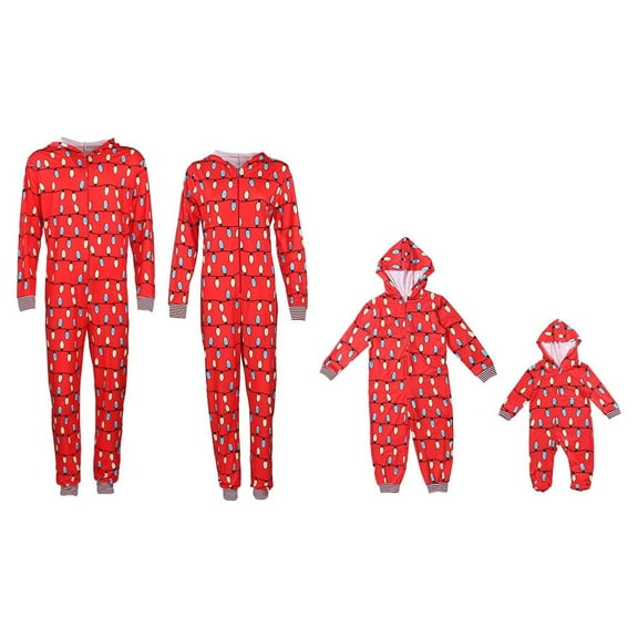 Matching Family Christmas Pajamas Set Soft Long Sleeve Xmas Sleepwear Print Pjs Matching Sets