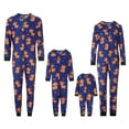 thumbnail image 1 of Matching Family Christmas Pajamas Sets Elk Antler Hooded Romper PJ's Zipper Jumpsuit Loungewear, 1 of 10