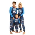 thumbnail image 1 of Matching Family Christmas Pajamas Sets, Letter Print Round Neck Long Sleeve Tops Elk Snowflake Santa Print Pants Loungewear, 1 of 8