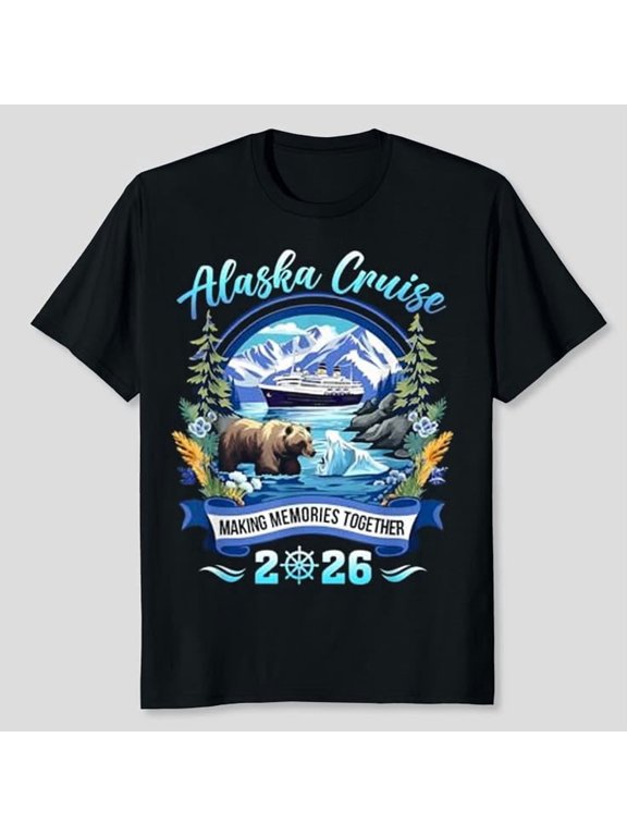 Matching Family Friends and Group Alaskan Alaska Cruise 2026 T-shirt Sizes S-5XL