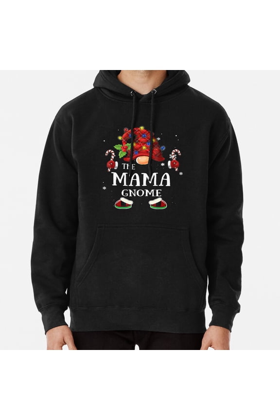 Matching Family Funny The Mama Gnome Christmas Group Pajama Hoodie Shirt ,for Men & Women, up to Size 5XL