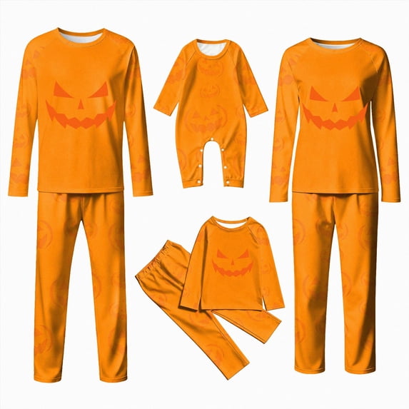 Matching Family Halloween Pajama Sets Men Pjs Long Sleeve Sleepwear Holiday Lounge Outfit-Men