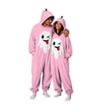 thumbnail image 1 of Matching Family Halloween, Pumpkin Jack O Hooded Costumes Adult Plush Halloween Pajama|Polar Fleece Jack-O Costume Y2k Trendy Funny Streetwear Fall Winter Warmth Jumpsuit Vacation Loungewear, XXXL, 1 of 7