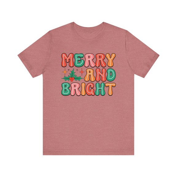 Matching Family Merry and Bright Christmas Unisex Shirt