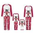 thumbnail image 1 of Matching Family Pajamas Set Striped Christmas Pajamas Sleepwear Dad Mom PJs, 1 of 10