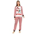 thumbnail image 1 of Matching Family Pajamas Sets/2PCS Pajama Christmas PJ's Holiday Nightwear with Long Pants/Button Jumpsuit Sleepwear, 1 of 9