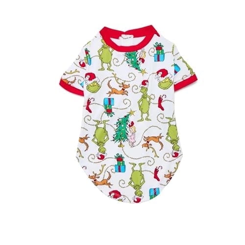 Matching Family Sleepwear Pet Grinch Pajama Top - Large