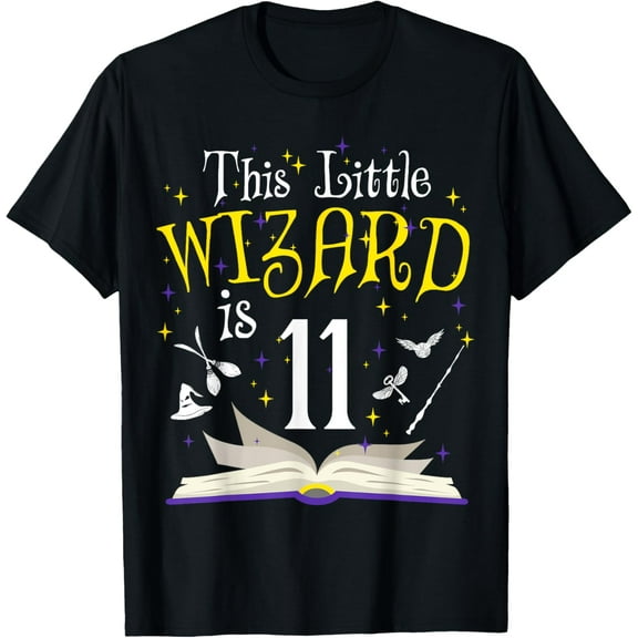 Matching Family T-Shirt 11th B-Day Magic Wizard 11 Year Old Birthday mens t shirt，black，women，funny，misfits，men，journey