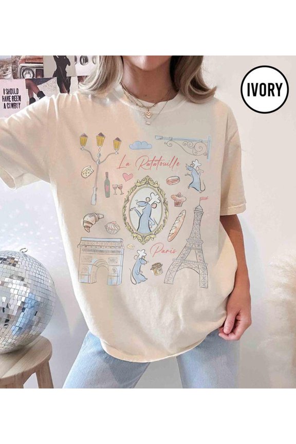 Matching Family Theme Park Shirt, “Anyone Can Cook” Quote Tee, French Chef Mouse Style Adventure – Comfort Colors Unisex Cotton T-Shirt, Sizes S-5XL