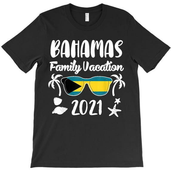 Matching Family Vacation Bahamas 2026 Themed Graphic Design for a Fun G25462 Unisex T-Shirt, Up to Size 5XL