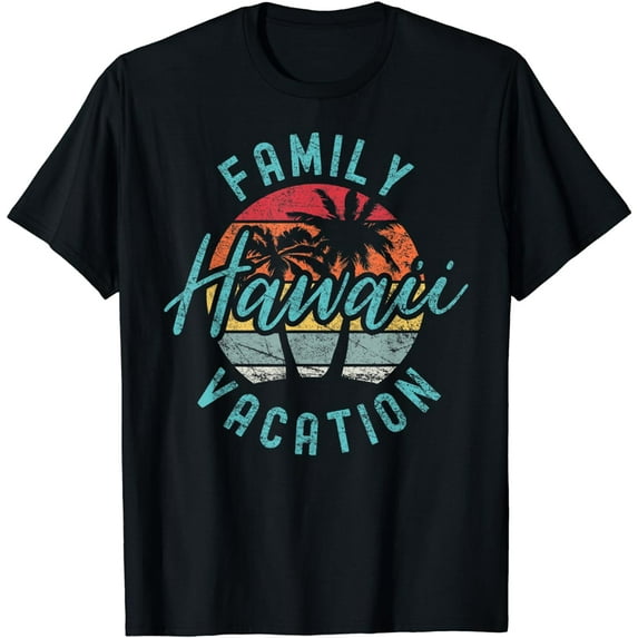 Matching Family Vacation Palm Trees Family Trip Hawaii T-Shirt