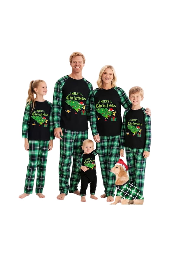 Matching Family Xmas Pajamas Holiday Matching Christmas PJs for Family Adult Tees Pants Separates