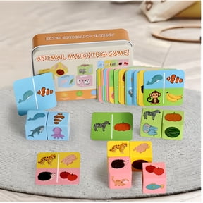 Matching Game Set - Early Puzzle Toy For Shape Recognition And Brain Development Matching Set Options With Iron Box