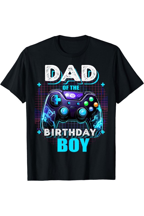 Matching Gamer Dad Video Game Controller T-Shirt for Birthday 's Party