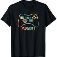 thumbnail image 1 of Matching Gamer tee for Dad, Mom & kids Player 1,2,3 T-Shirt, 1 of 3