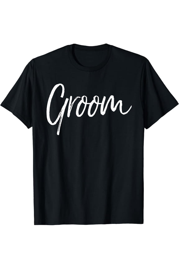 Matching Getting Ready Bride & Groom Wedding Gifts Groom T-Shirt Black Medium