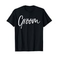 thumbnail image 1 of Matching Getting Ready Bride & Groom Wedding Gifts Groom T-Shirt Small, 1 of 5