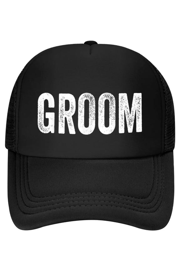 Matching Getting Ready Bride & Groom Wedding Groom Baseball Cap