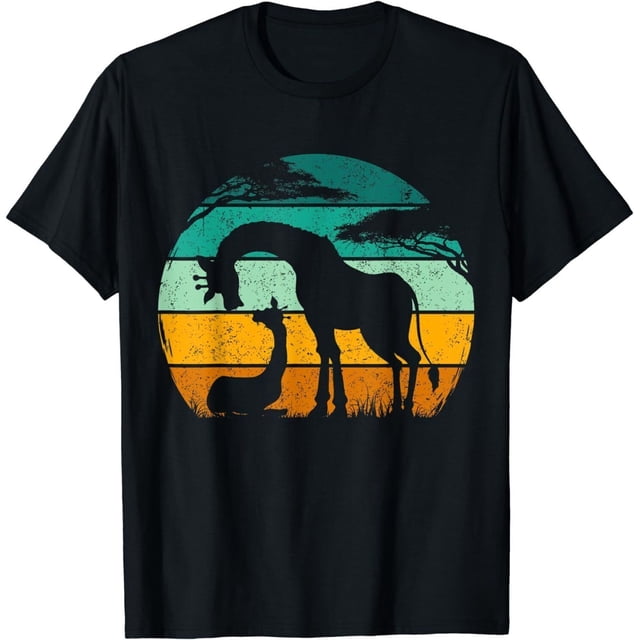 Matching Giraffe Tees for Mom and Kid Adorable and Hilarious Animal