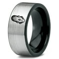 thumbnail image 1 of Matching Grey Rings Gamer Ring Tungsten Engagement for Mom 9 Year Wedding Anniversary Gift, 1 of 7