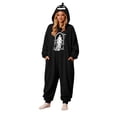 thumbnail image 1 of Matching Halloween Pumpkin Onesie Costume for Adults, Flannel Hooded Pumpkin Pajamas with Spooky Ghost Print, Halloween Pajamas for Couple, Cozy Oversized Fit Jumpsuit for Halloween Costume Party, 1 of 8
