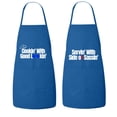 thumbnail image 1 of Matching His and Hers Apron Set - Cookin with good lookin, Servin with a side of Sassin - Set of 2, Matching Couples, Cooking Apron, Kitchen, BBQ, House Warming, wedding., 1 of 3