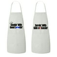thumbnail image 1 of Matching His and Hers Apron Set - Cookin with good lookin, Servin with a side of Sassin - Set of 2, Matching Couples, Cooking Apron, Kitchen, BBQ, House Warming, wedding., 1 of 3