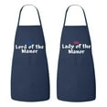 thumbnail image 1 of Matching His and Hers Apron Set - Lord of the Manor, Lady of the Manor - Set of 2, Matching Couples, Cooking Apron, Kitchen, BBQ, House Warming, wedding., 1 of 2