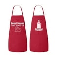 thumbnail image 1 of Matching His and Hers Apron Set - Cheese Lovers Couple Set - Set of 2, Matching Couples, House Warming, Wedding, 1 of 3