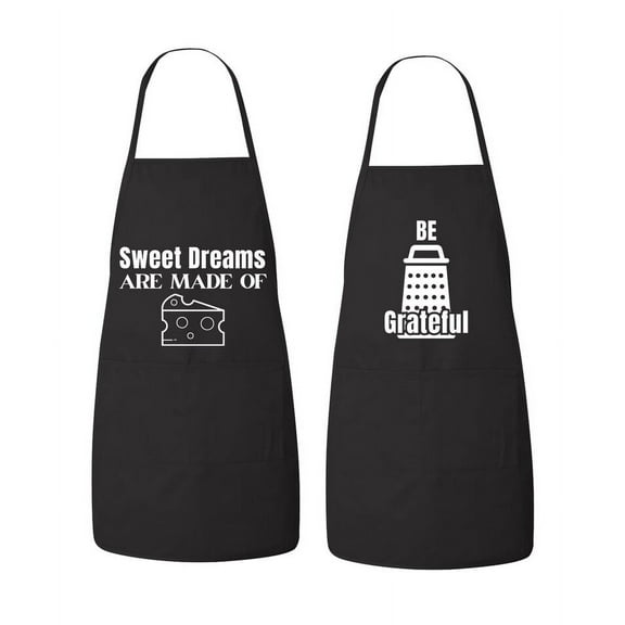 Matching His and Hers Apron Set - Cheese Lovers Couple Set - Set of 2, Matching Couples, House Warming, Wedding