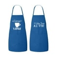 thumbnail image 1 of Matching His and Hers Apron Set - Funny Coffee Couple Matching Apron Set - Latte and Espresso, Matching Couples, House Warming, Wedding, 1 of 3