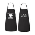 thumbnail image 1 of Matching His and Hers Apron Set - Funny Coffee Couple Matching Apron Set - Latte and Espresso, Matching Couples, House Warming, Wedding, 1 of 3