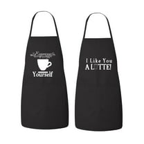 Matching His and Hers Apron Set - Funny Coffee Couple Matching Apron Set - Latte and Espresso, Matching Couples, House Warming, Wedding